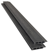 Kirkedal hegnsprofil K1 sort 25 x 150 x 1800 mm